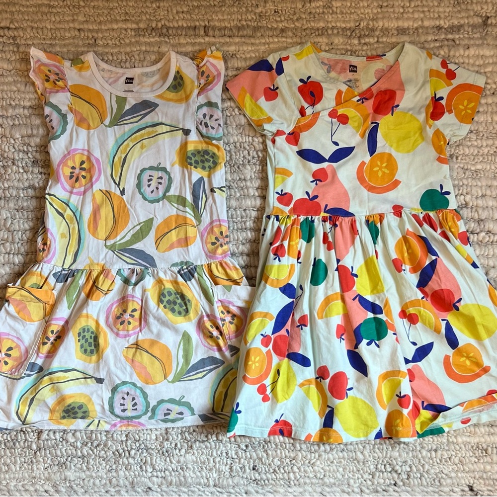 Tea collection fruit dresses, size 7